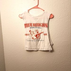 True religion cropped tank top